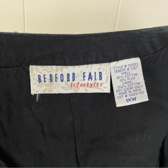 VTG Bedford Fair Embroidered Jacket Sz 1X W Floral Dark Romantic Y2K Fairy Boho - Picture 13 of 16